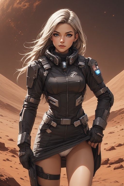 サンプル画像2:女性宇宙パイロット火星触手遭遇撃退パンチラ画像集(榊原大造) [d_694782]