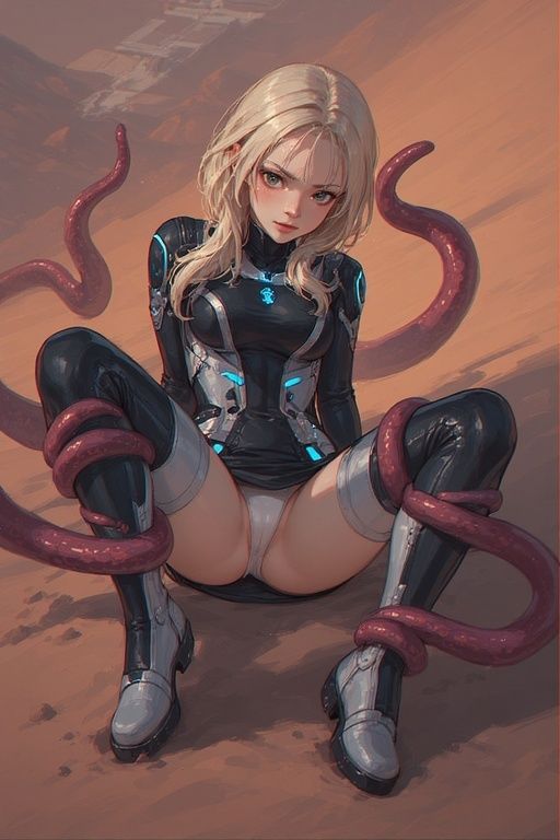 女性宇宙パイロット火星触手遭遇撃退パンチラ画像集 サンプル3