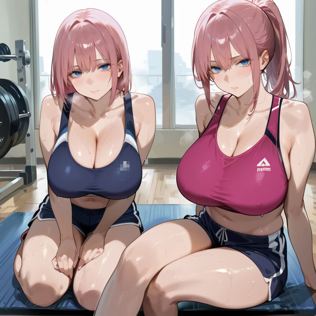 サンプル画像2:【PART1】超密着汗だくトレーニングジム(いらすと屋さん) [d_694895]