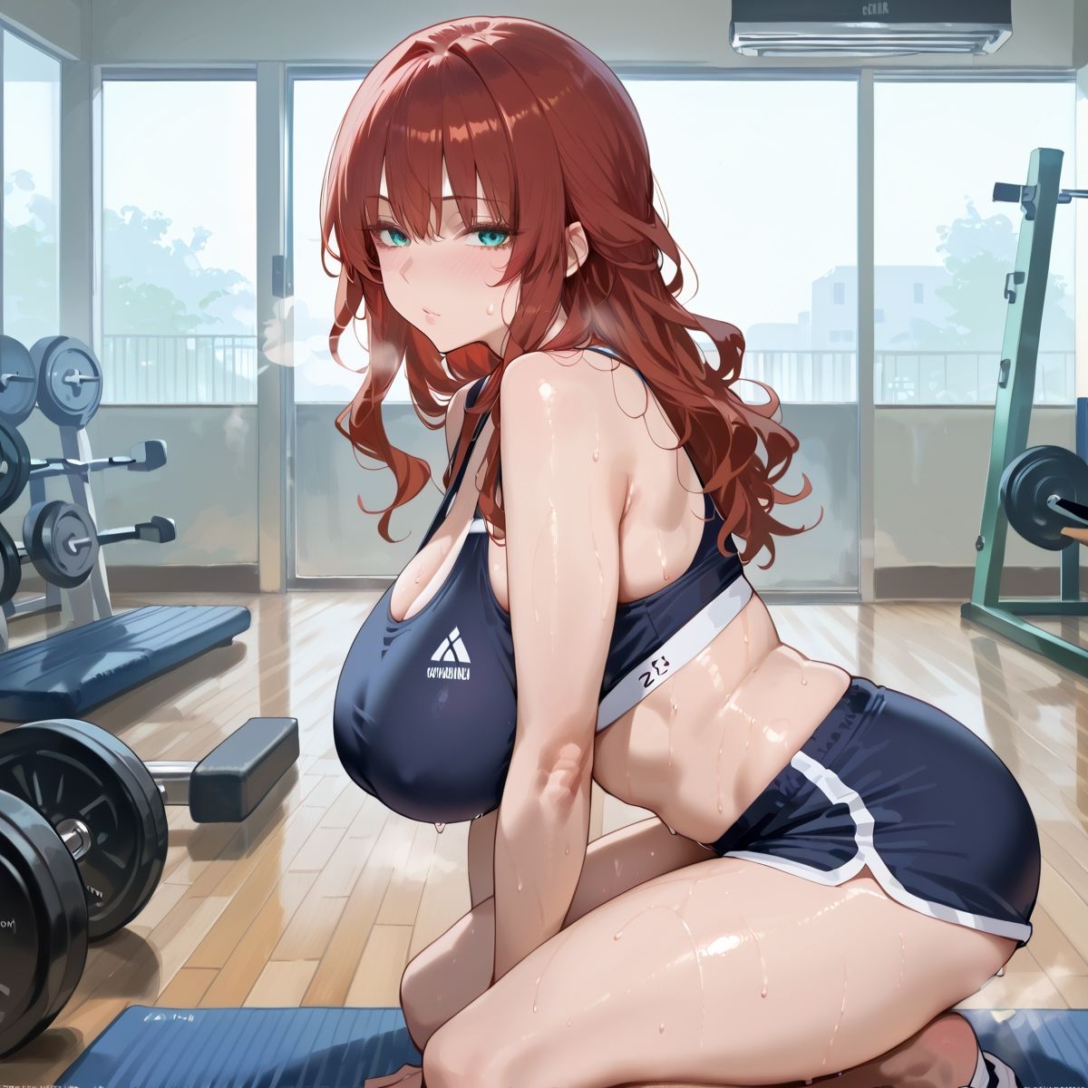 【PART2】超密着汗だくトレーニングジム 画像4