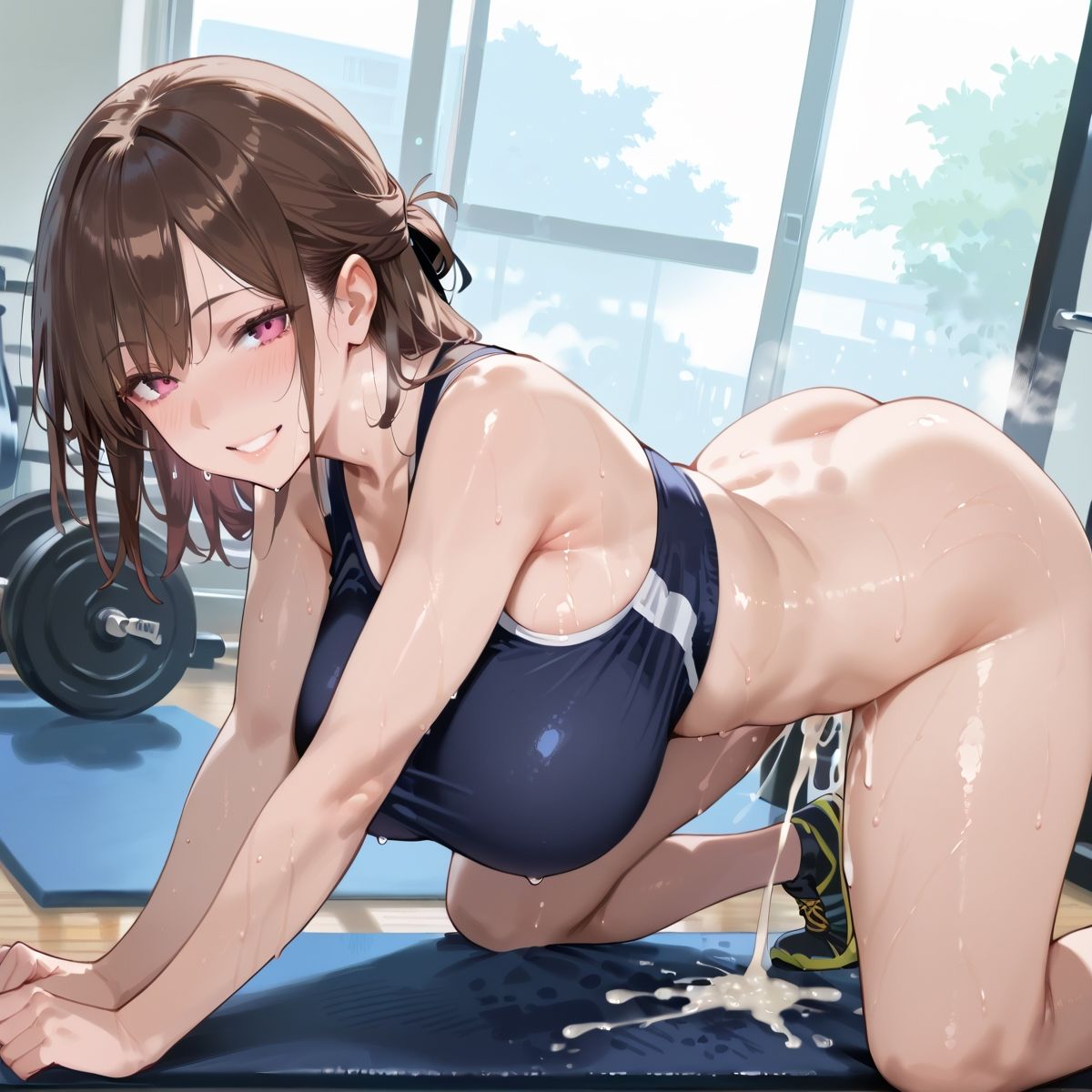 【PART2】超密着汗だくトレーニングジム 画像5