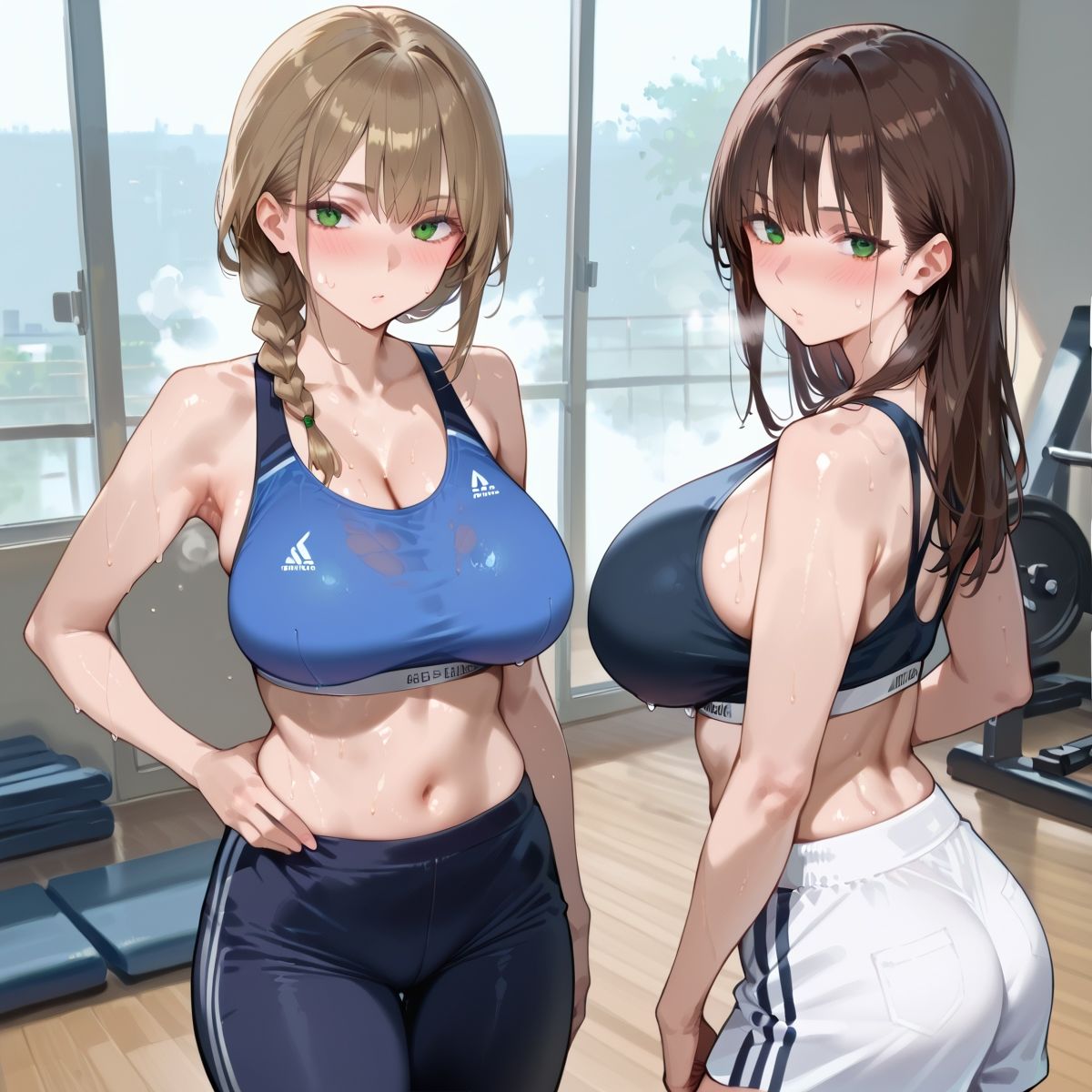 サンプル画像6:【PART2】超密着汗だくトレーニングジム(いらすと屋さん) [d_694899]