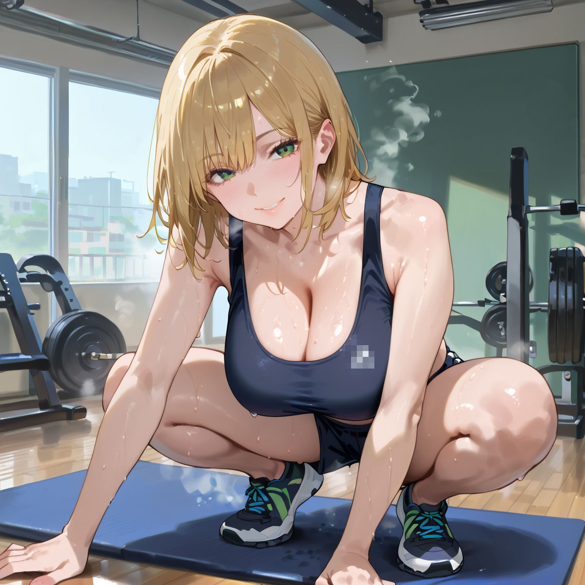 【PART3】超密着汗だくトレーニングジム 画像1