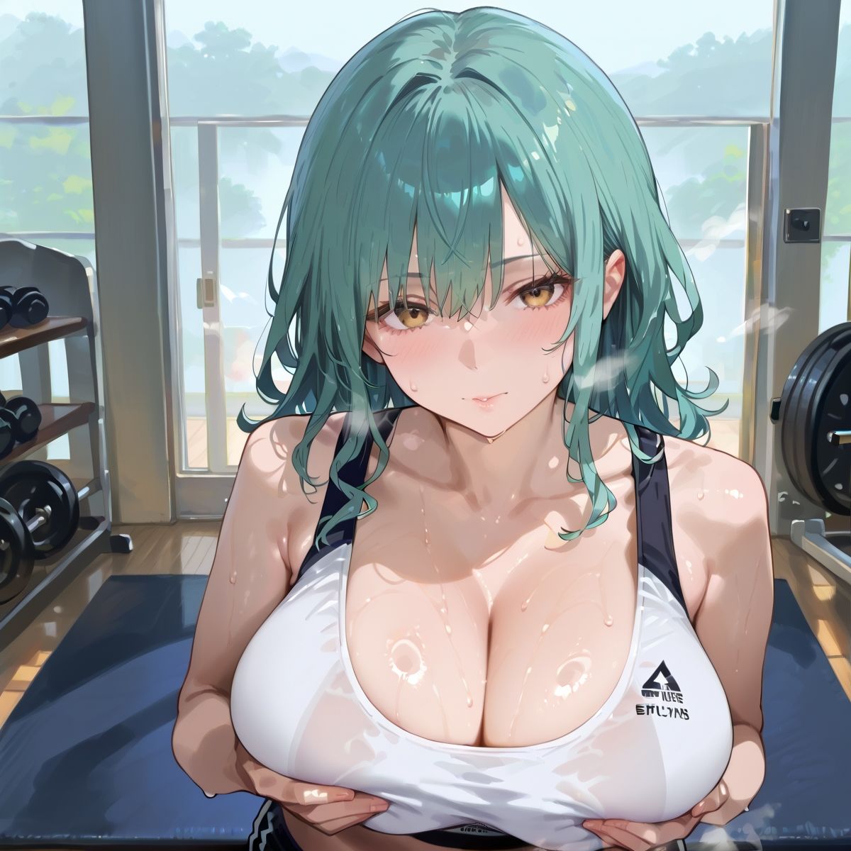 【PART5】超密着汗だくトレーニングジム 画像5