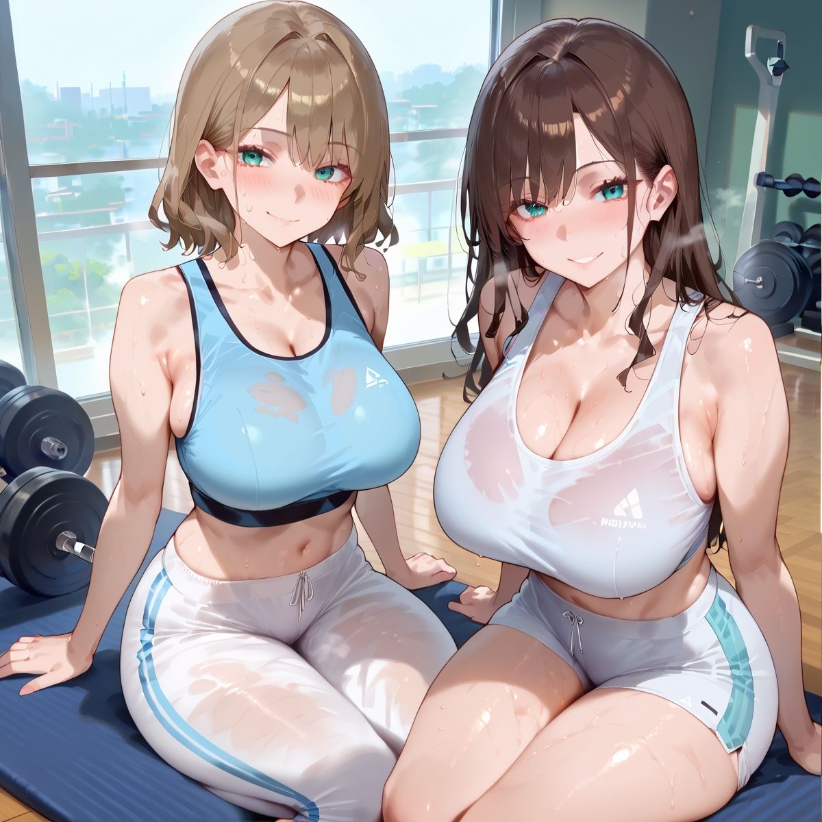 【PART6】超密着汗だくトレーニングジム3