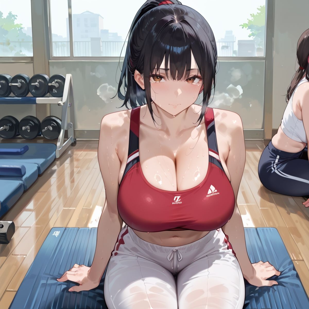 【PART10】超密着汗だくトレーニングジム 画像4