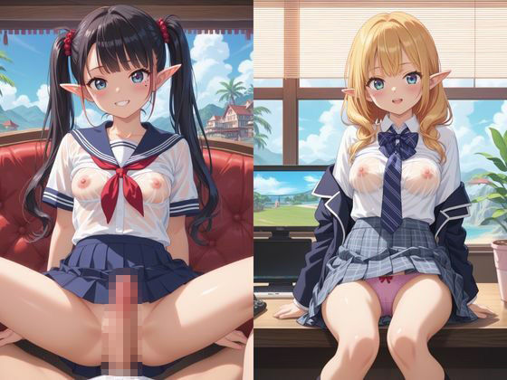 異世界のスケスケおっぱいエルフちゃん 画像2