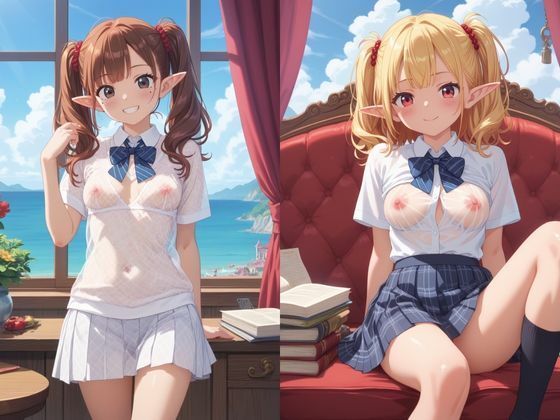 異世界のスケスケおっぱいエルフちゃん 画像4