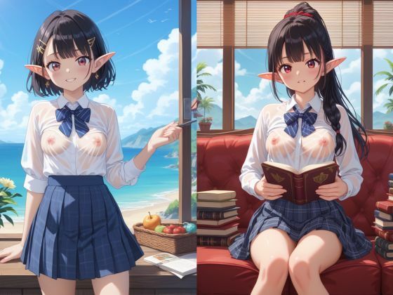 異世界のスケスケおっぱいエルフちゃん 画像7