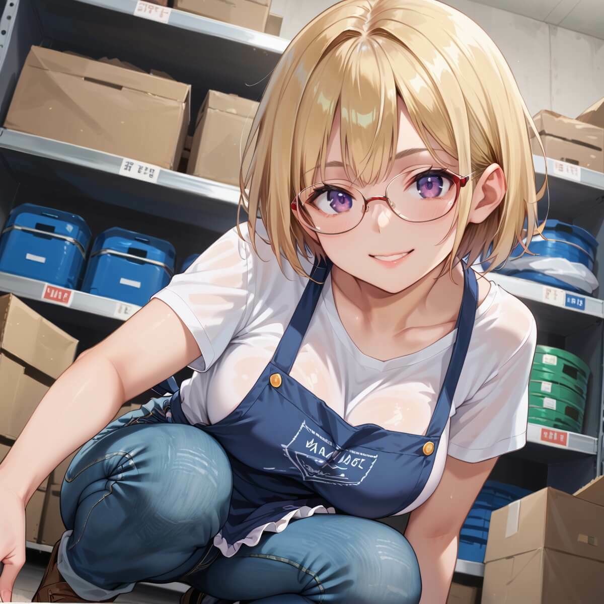 サンプル画像4:倉庫バイトが神すぎた！！〜エロエロバイトお姉さんと一緒！〜4【厳選CG220枚収録】(イシュタルの星) [d_695102]