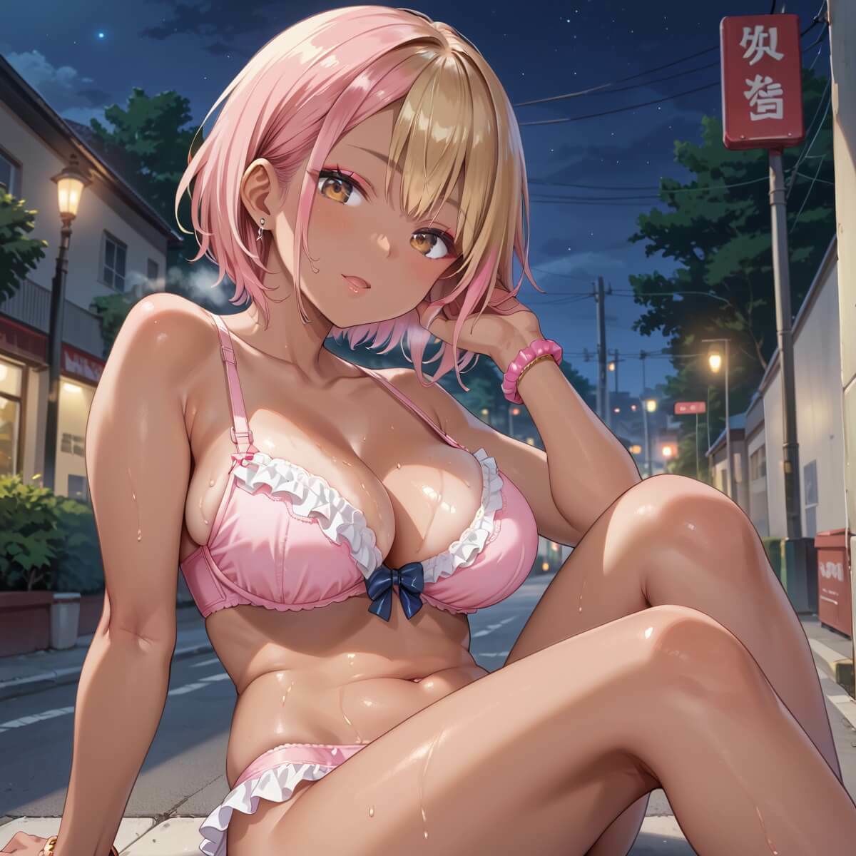 ビッチギャルは月下を下着で誘う6・260枚1