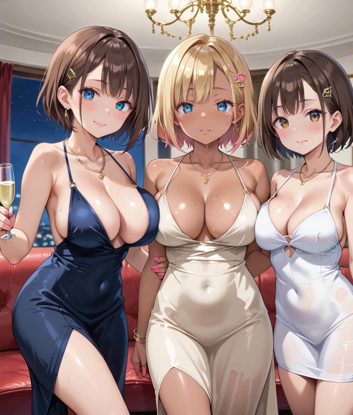 極上キャバクラ、褐色の美しき夜の蝶4・250枚 画像1