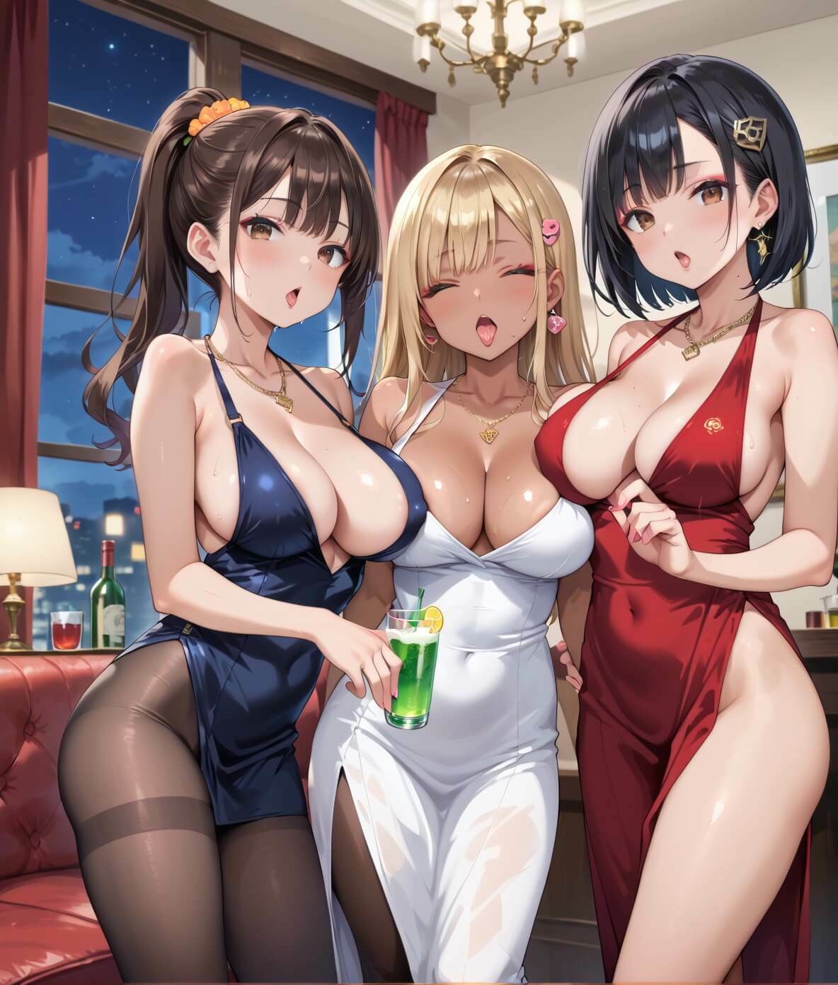 サンプル画像6:極上キャバクラ、褐色の美しき夜の蝶4・250枚(アメジストの涙) [d_695155]