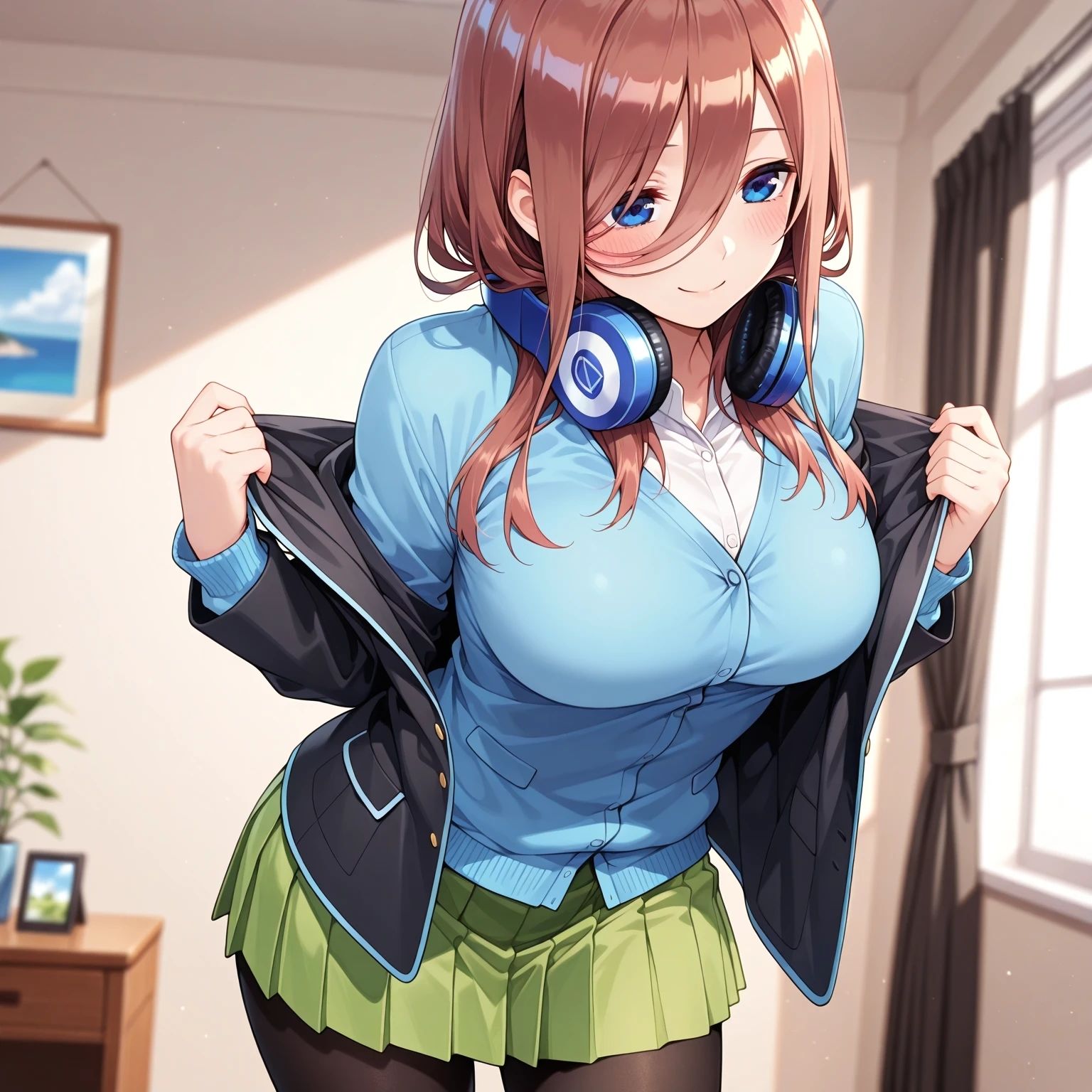 サンプル画像4:五等分のセフレ  中野〇玖  AIイラスト集  一緒にお風呂入らない？(AI工房ひげめがね) [d_695322]