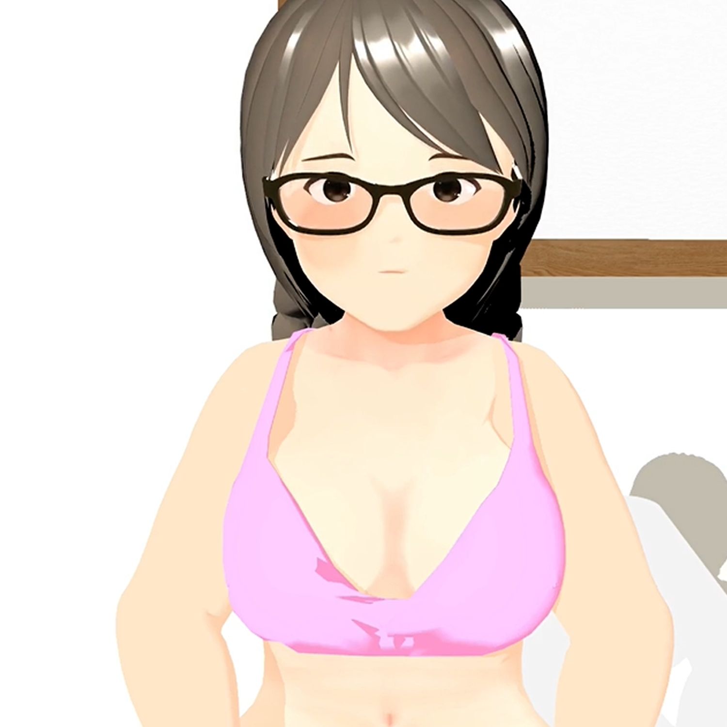 フル3Dアニメ  地味で陰キャなメガネ女子が意外にエロかった  黒澤きょう 画像2