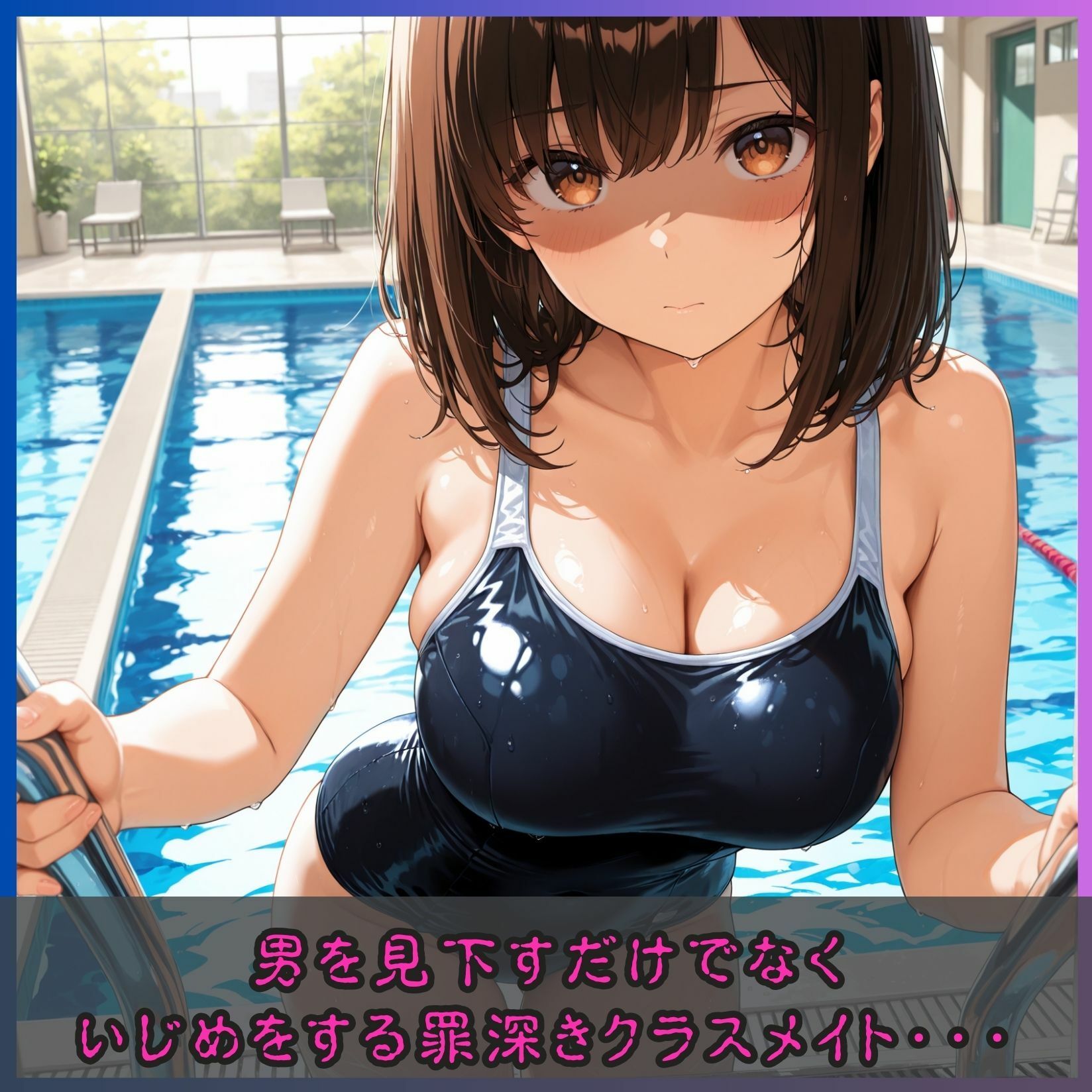 【エロ漫画】女子校生催●服従〜水泳授業でいじめの黒幕に正義の鉄槌〜2