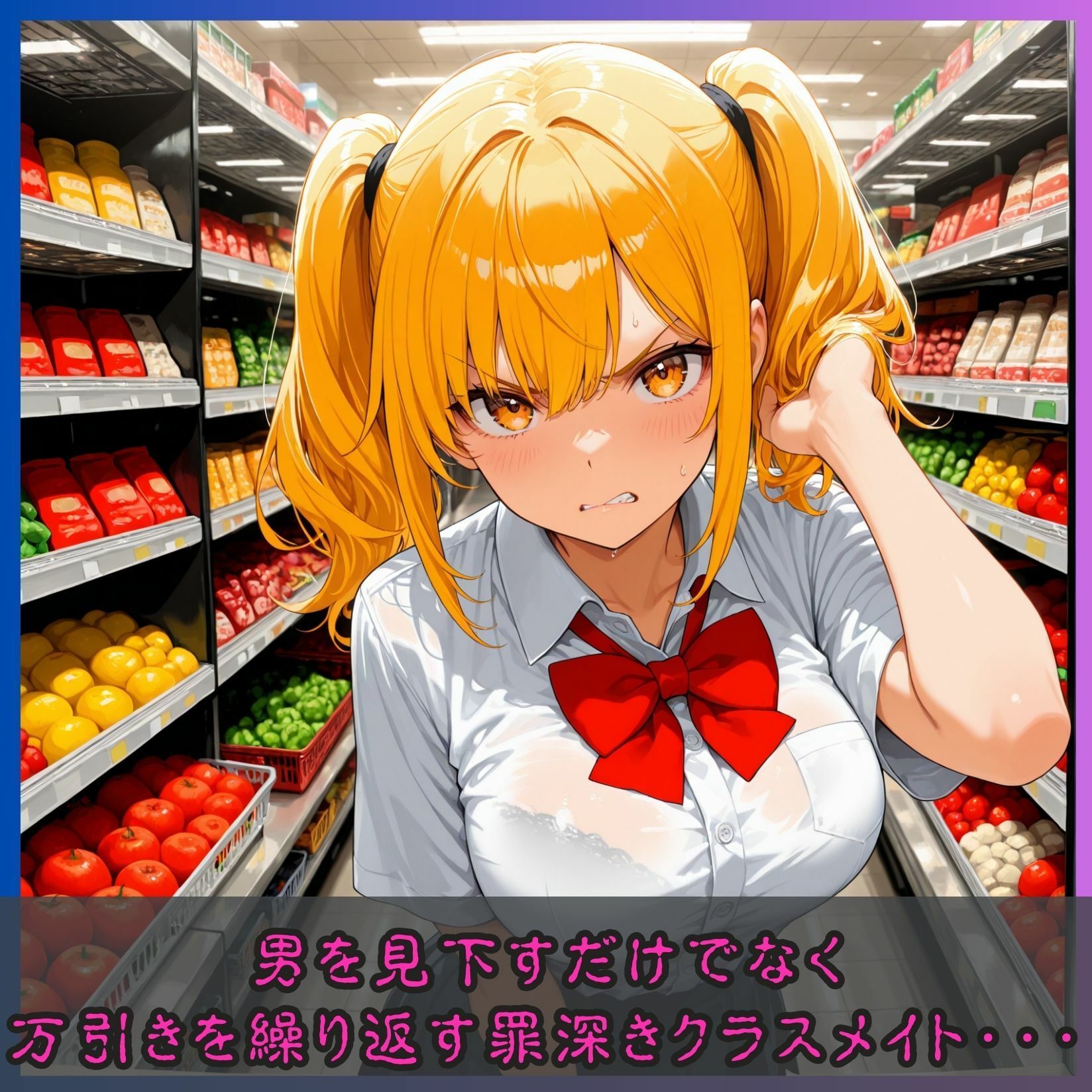 女子校生催●服従〜スーパーで万引きする女子に正義の鉄槌〜 画像2