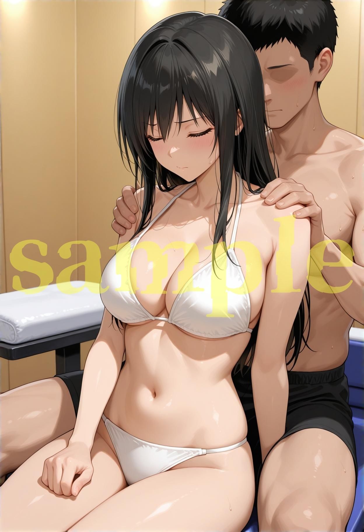 サンプル画像1:悪徳セクハラマッサージ店 古〇川唯編(karin art) [d_695462]