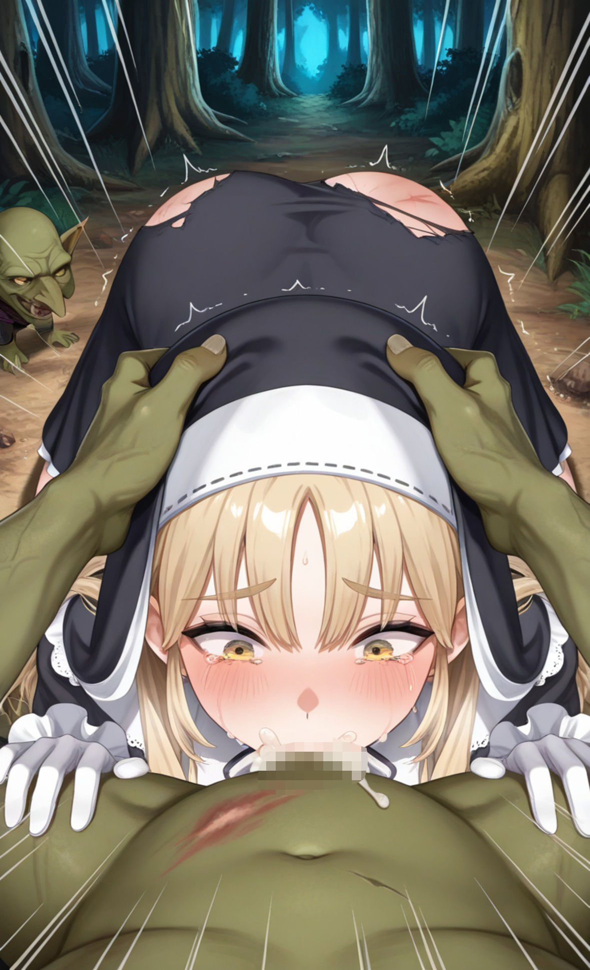 「神様助けてください…」修道女シスター・ク●アがゴブリンに種付けされて孕み袋肉便器に堕ちる話 画像4