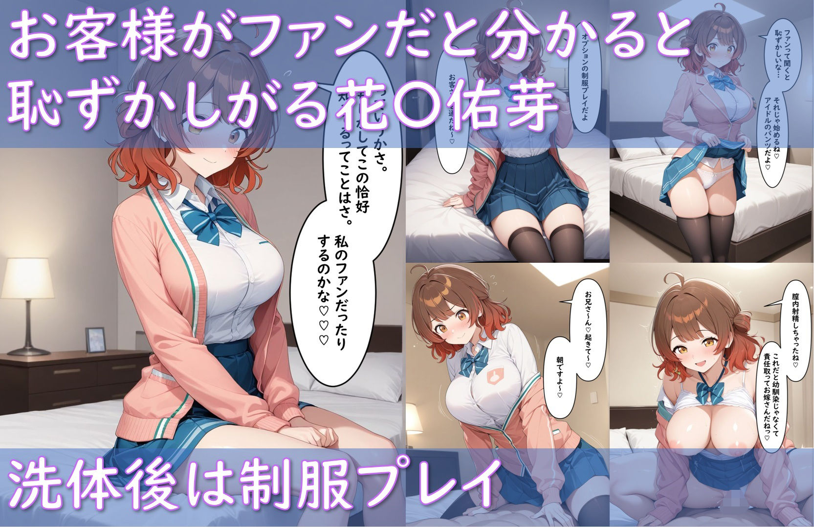 サンプル画像4:最高級風俗嬢_花〇佑芽〜業界初挑戦でソープデビュー〜(Aiイラスト販売所) [d_695613]