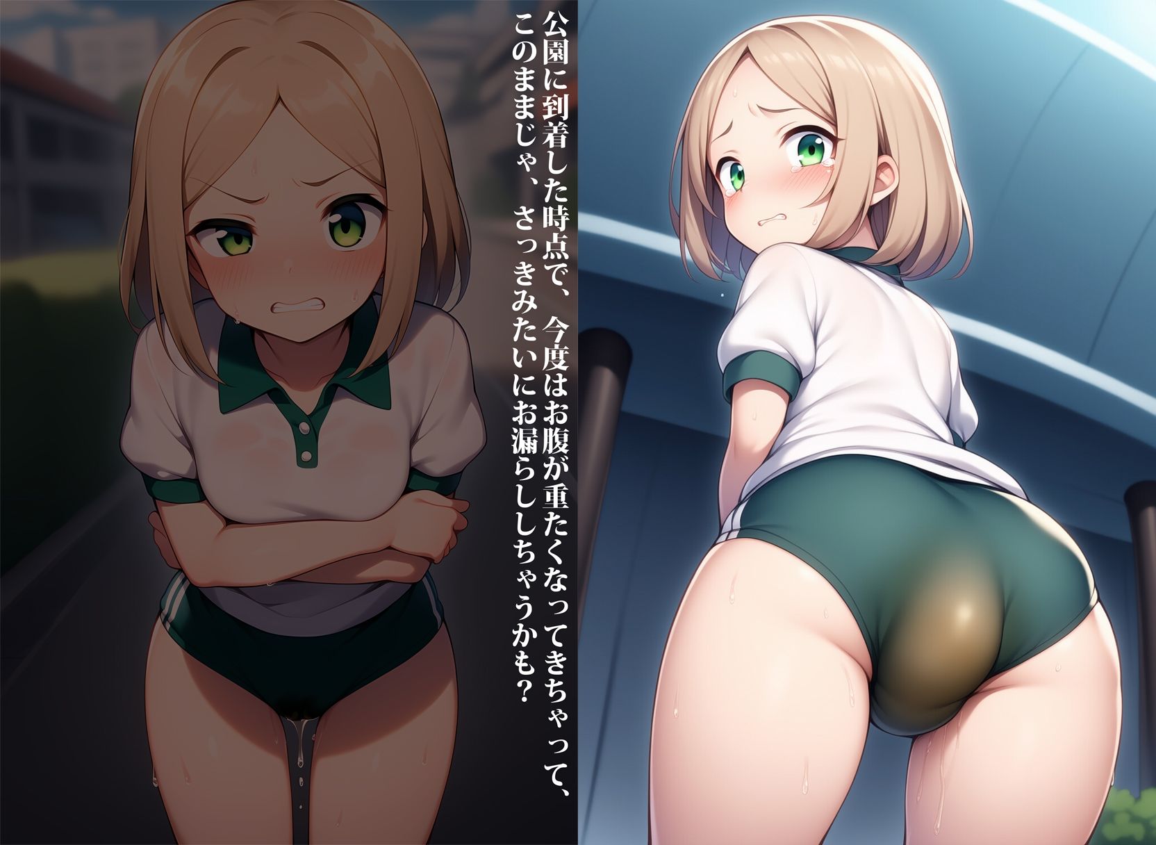 サンプル画像2:便意我慢マラソン〜糞尿まみれのブルマ姿で走る少女達〜(性癖ユガ芽) [d_695680]