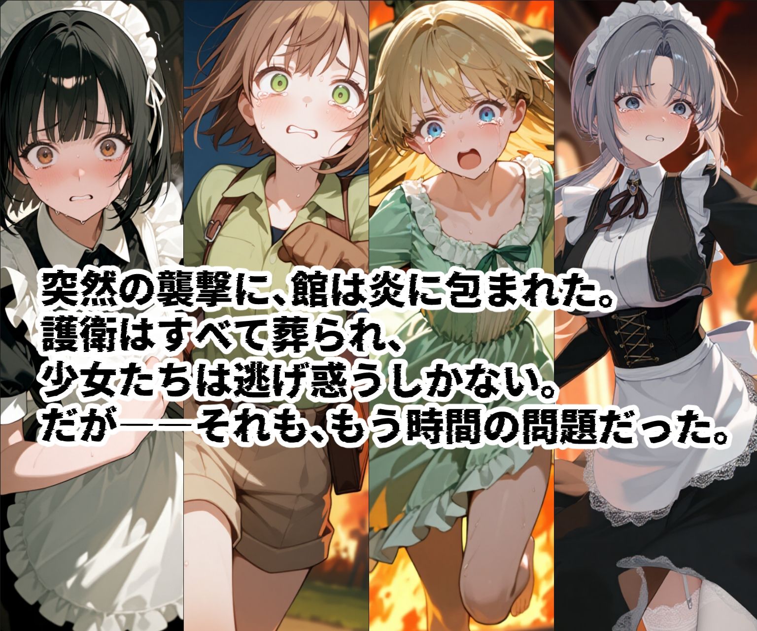 苗床捕獲-蹂躙- オークの襲来!蹂躙されて苗床となった館の少女たち 画像2