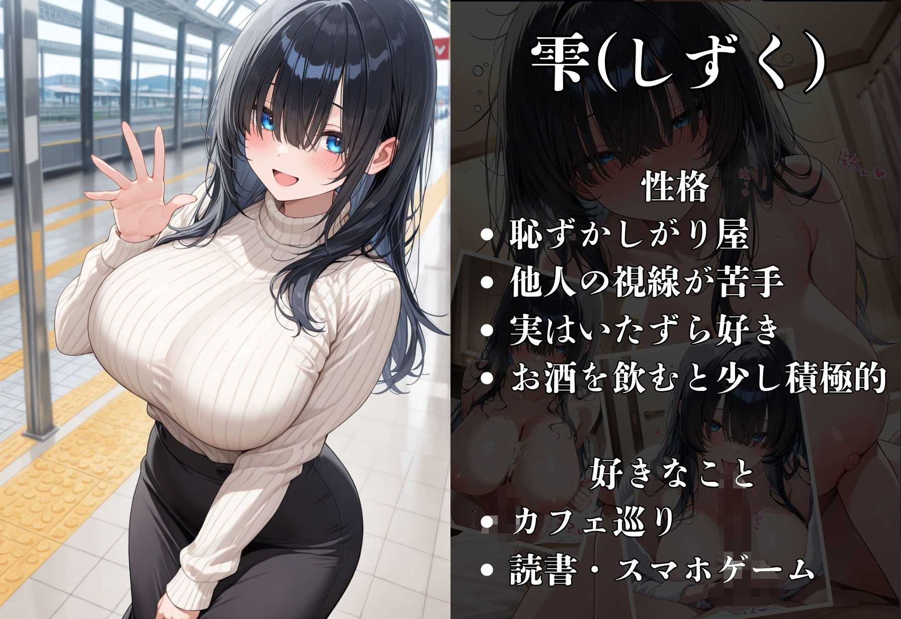 爆乳の彼女とデートする ーそして夜は… 画像1