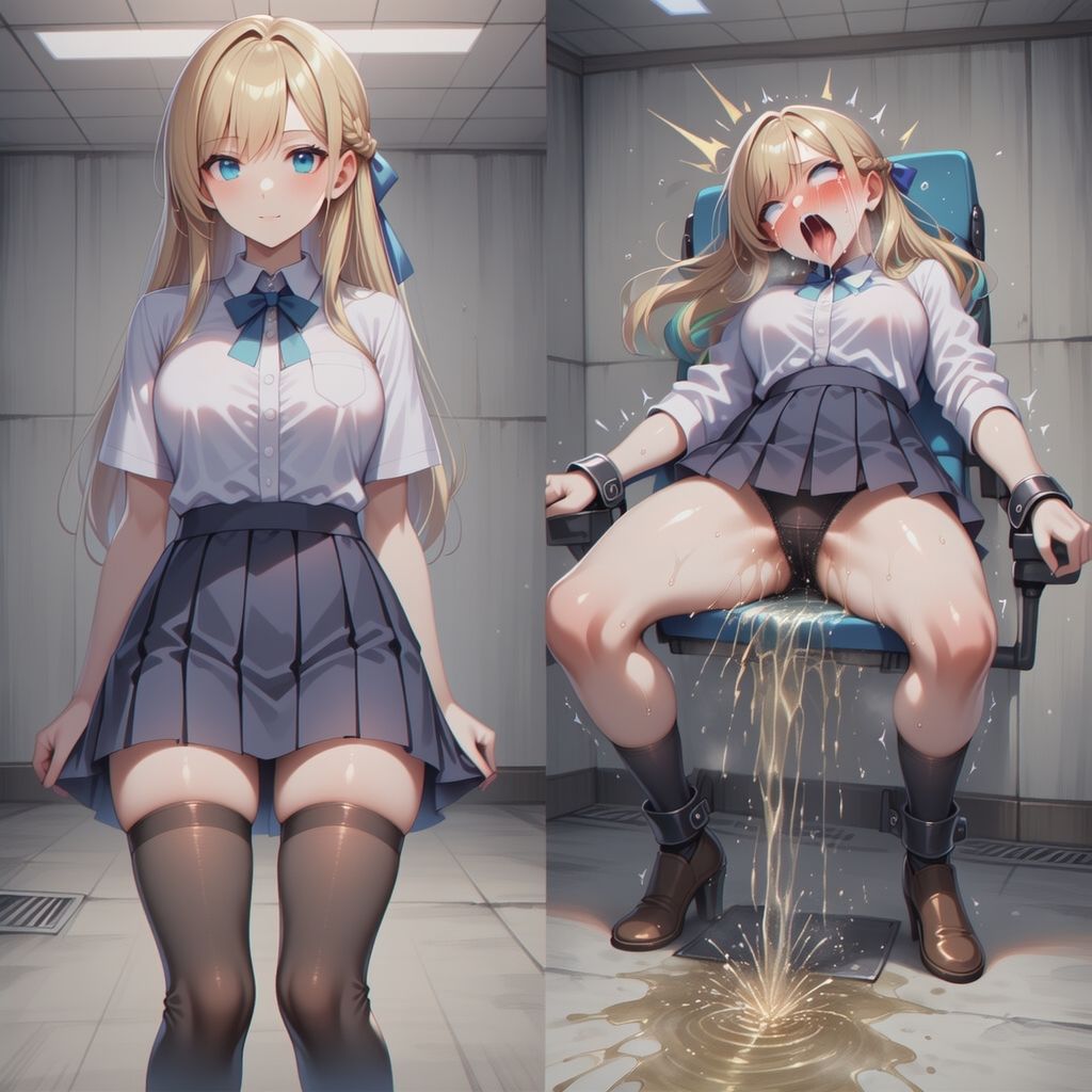 金髪美少女に媚薬オーバードーズ ビフォーアフター 画像3