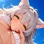 拾われケモミミメイドのシルヴィ3 初恋相手のビキニ姿が刺激強すぎてムラムラしてたらビーチでもお構いなくヌイてくれちゃったお話