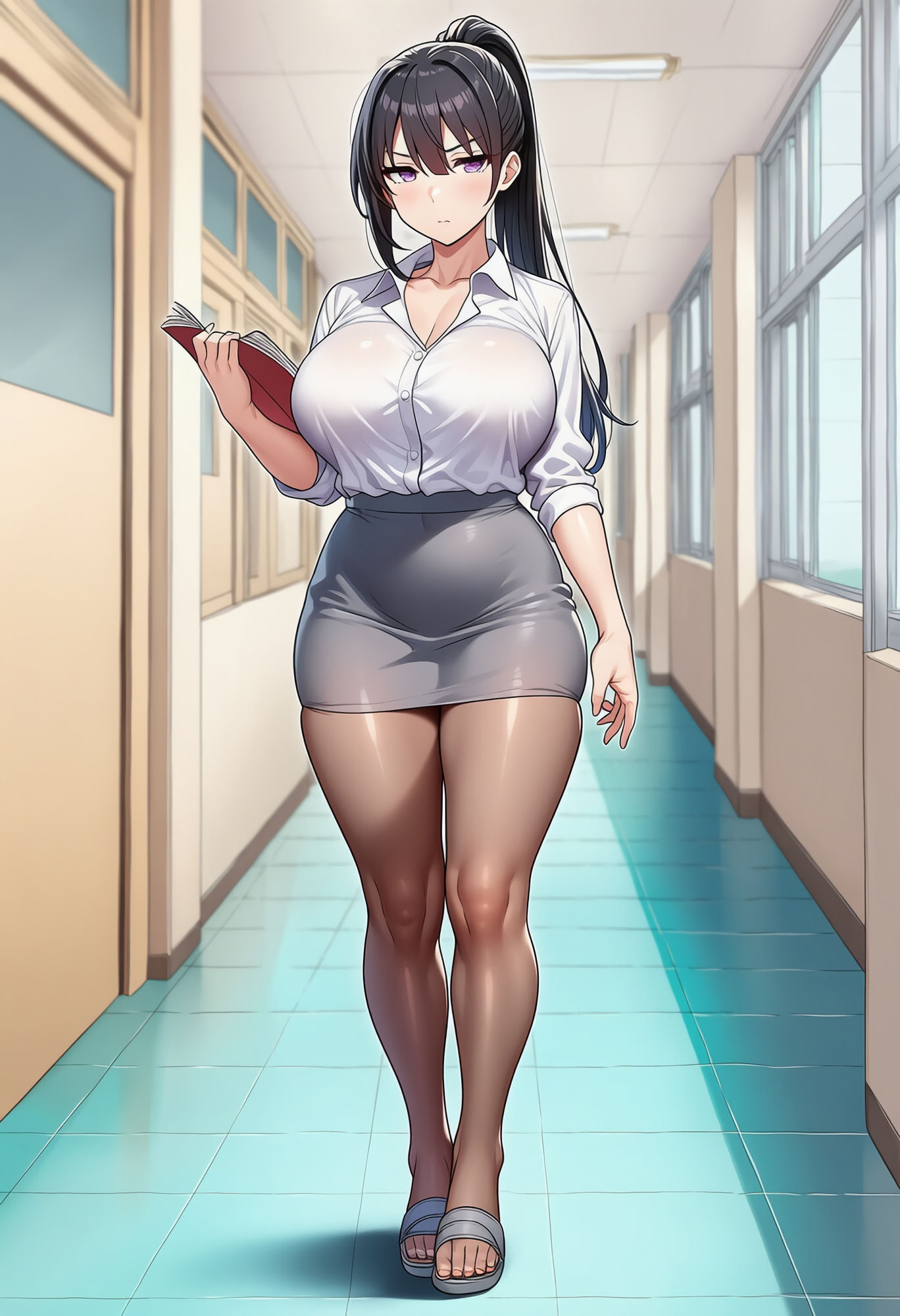 ツンデレ女教師の聖水！！  佐々木レイナ（27歳） 画像1