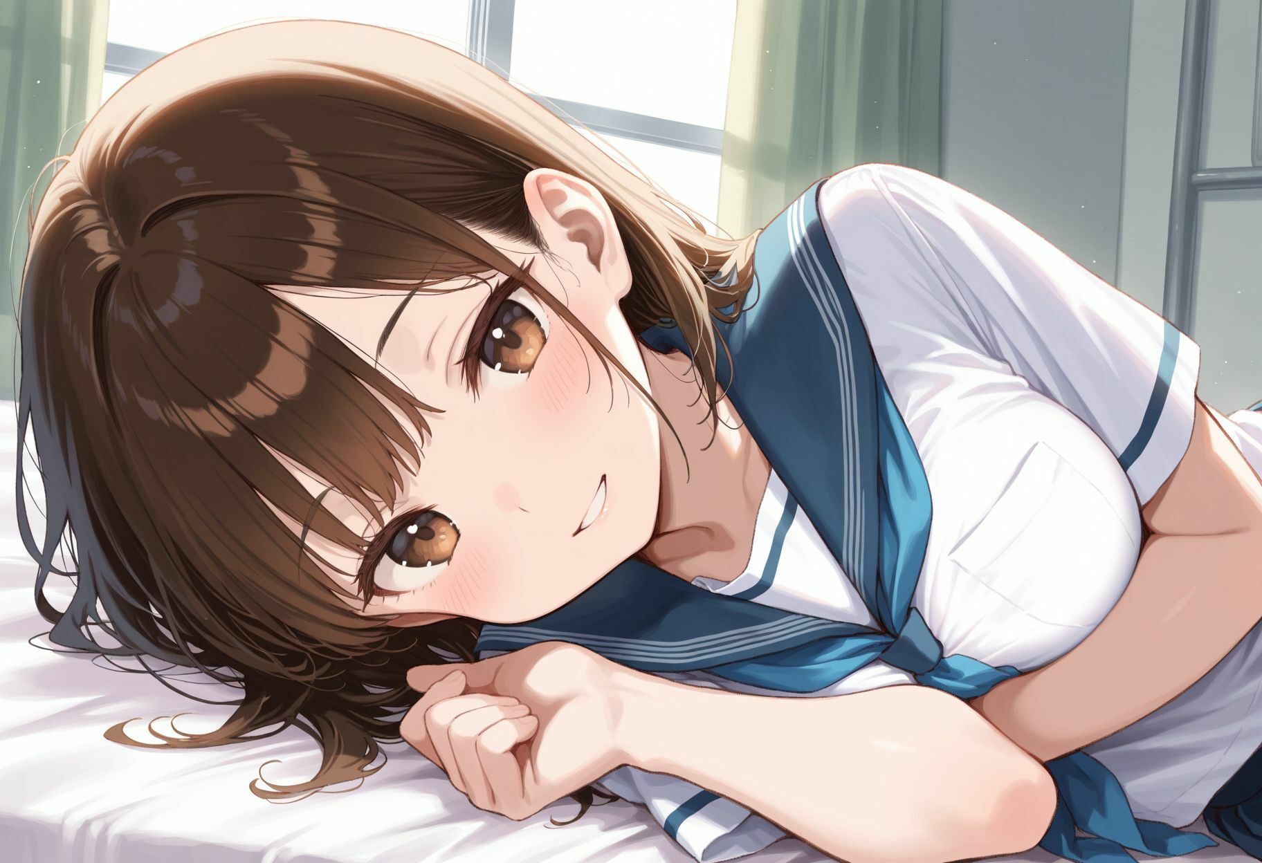 サンプル画像1:人生初の彼女はマネージャー  校内えっちで理性崩壊(おこさまぷれ〜と) [d_696068]