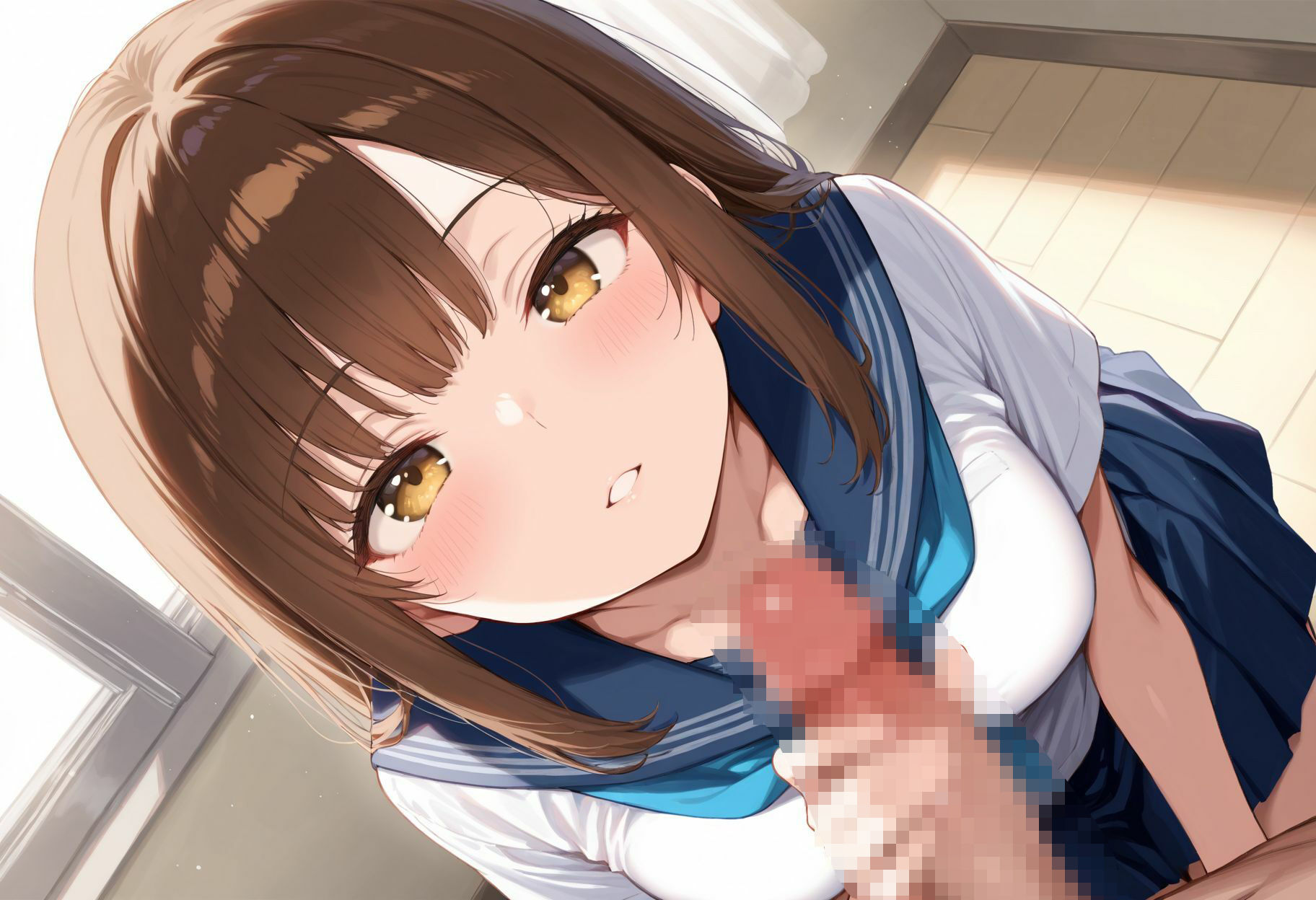 サンプル画像3:人生初の彼女はマネージャー  校内えっちで理性崩壊(おこさまぷれ〜と) [d_696068]