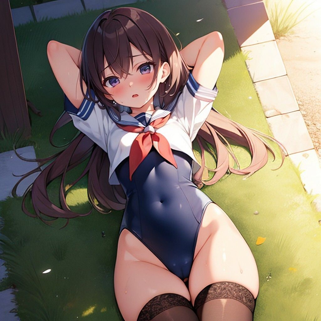 レオタード風制服娘さん サンプル画像 3