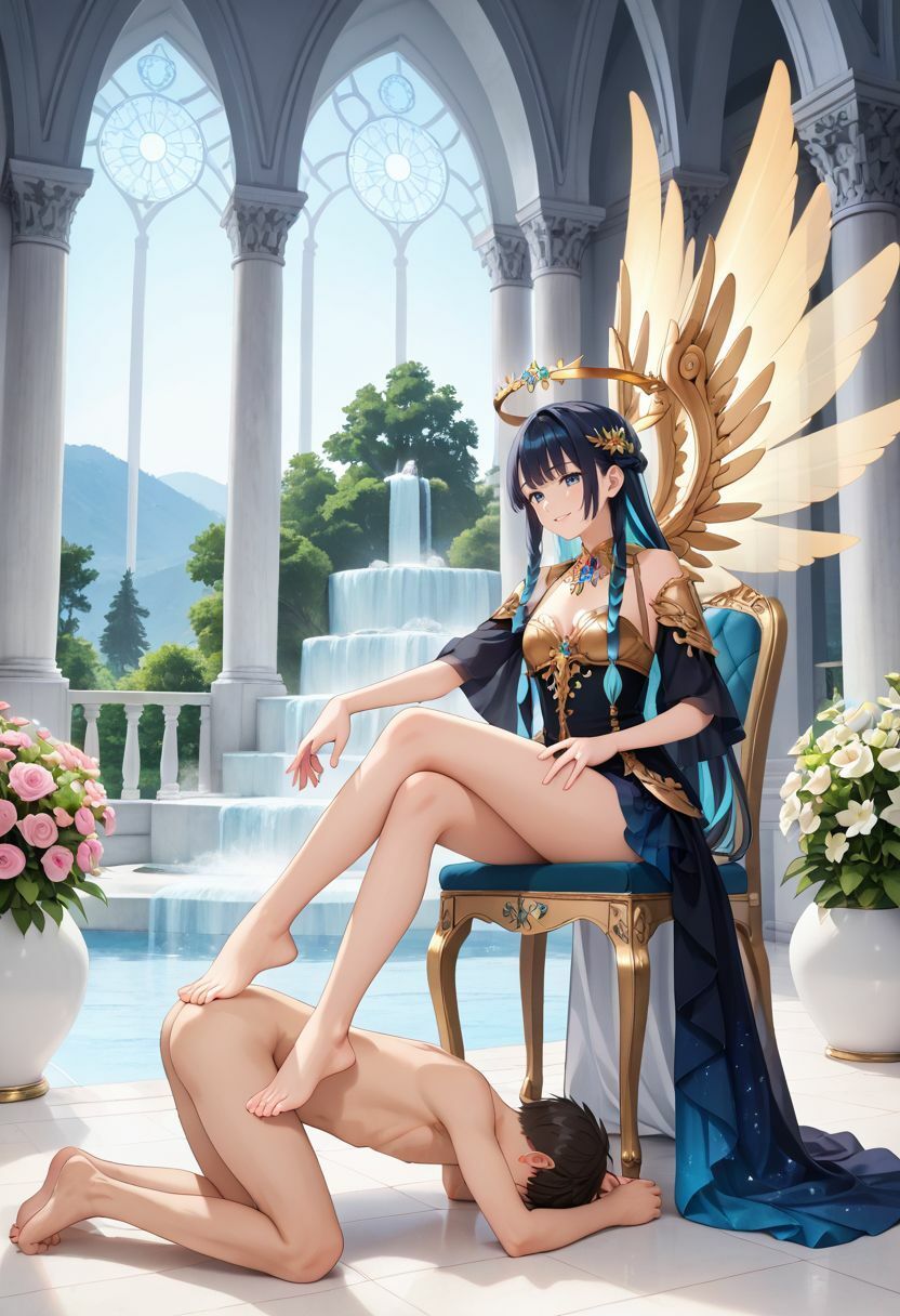 サンプル画像2:異世界M男は今日も土下座 エンジェル編(wood man) [d_696326]