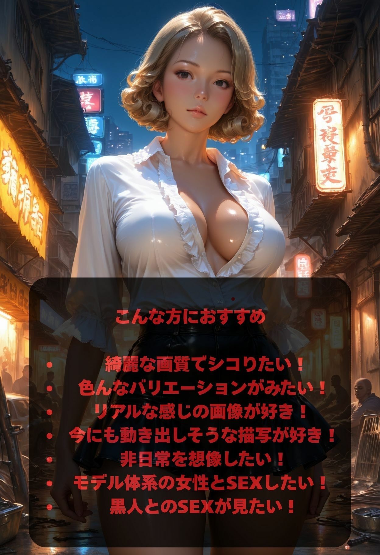 サンプル画像1:デカチン？？モデル美女 黒人/青姦/中出し 黒人デカマラに溺れたスタイリッシュ美女(明石屋まぐろ) [d_696329]