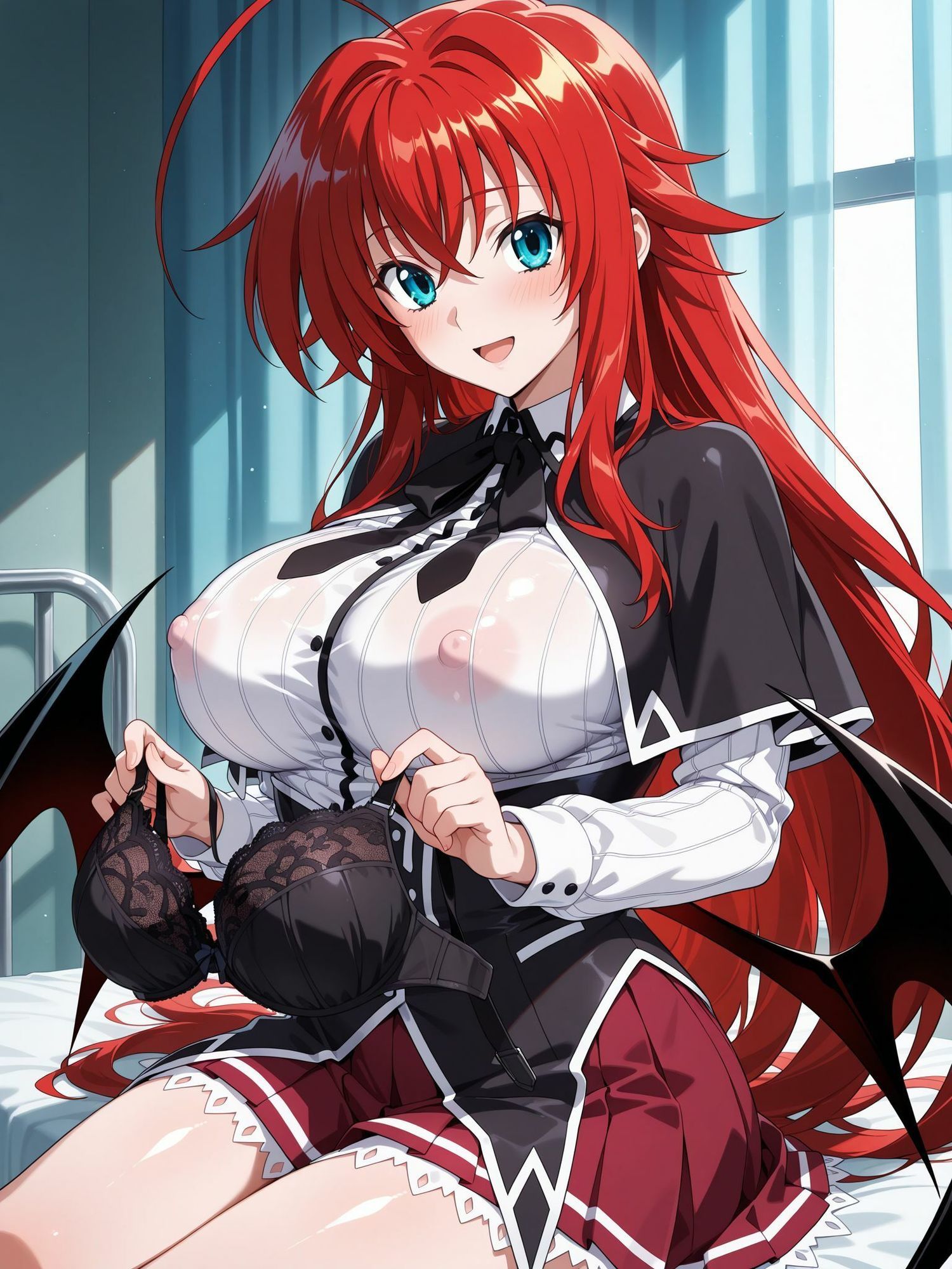 サンプル画像2:淫乱ヒロインはチンポが大好き！ドスケベJKの中出しセックスライフ！リアス編【豪華CG300枚収録】(学園美少女アイドル【AIイラスト】) [d_696370]