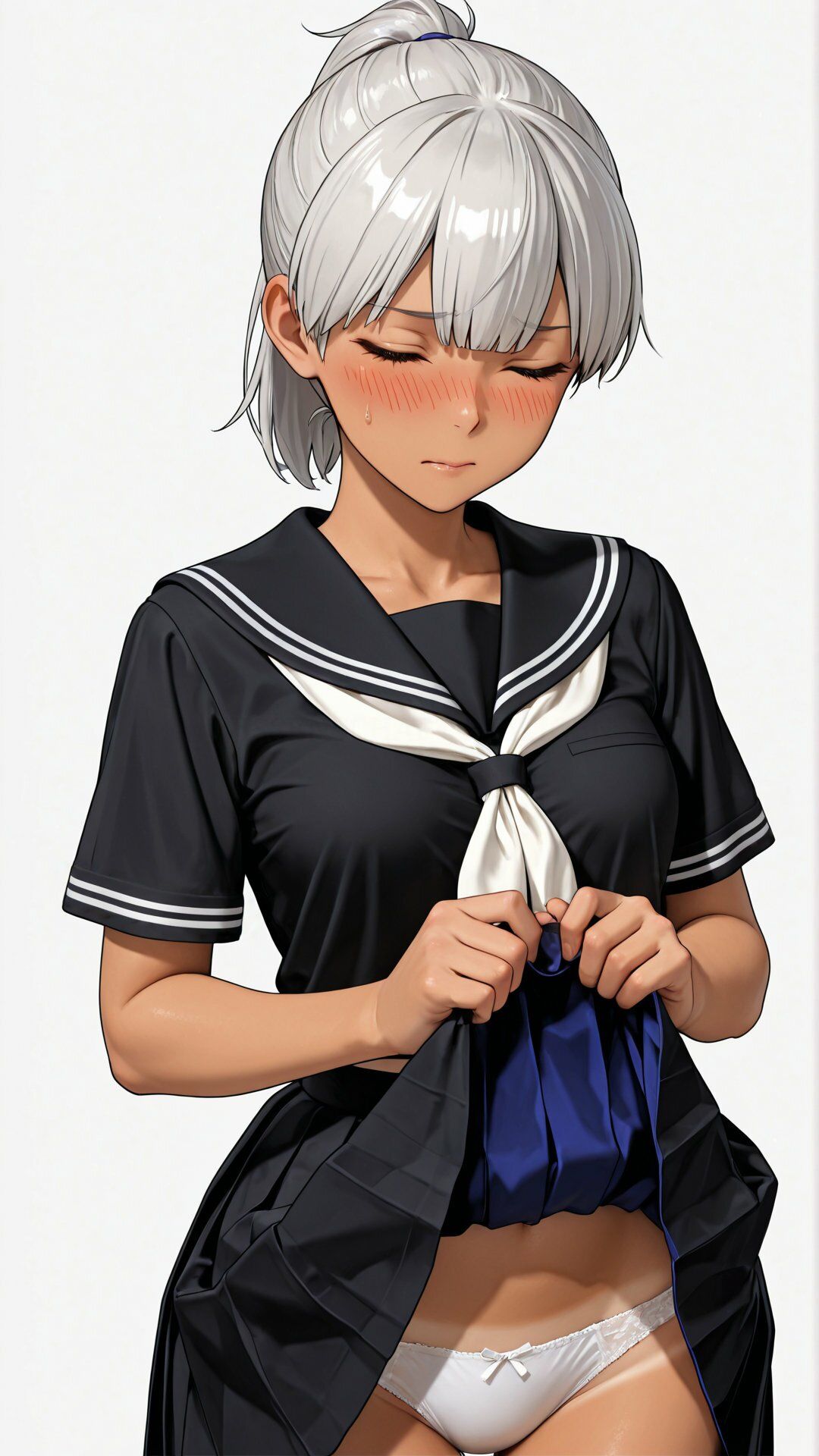 部活の先輩の弱みを握ったので脱がせてみた 画像4