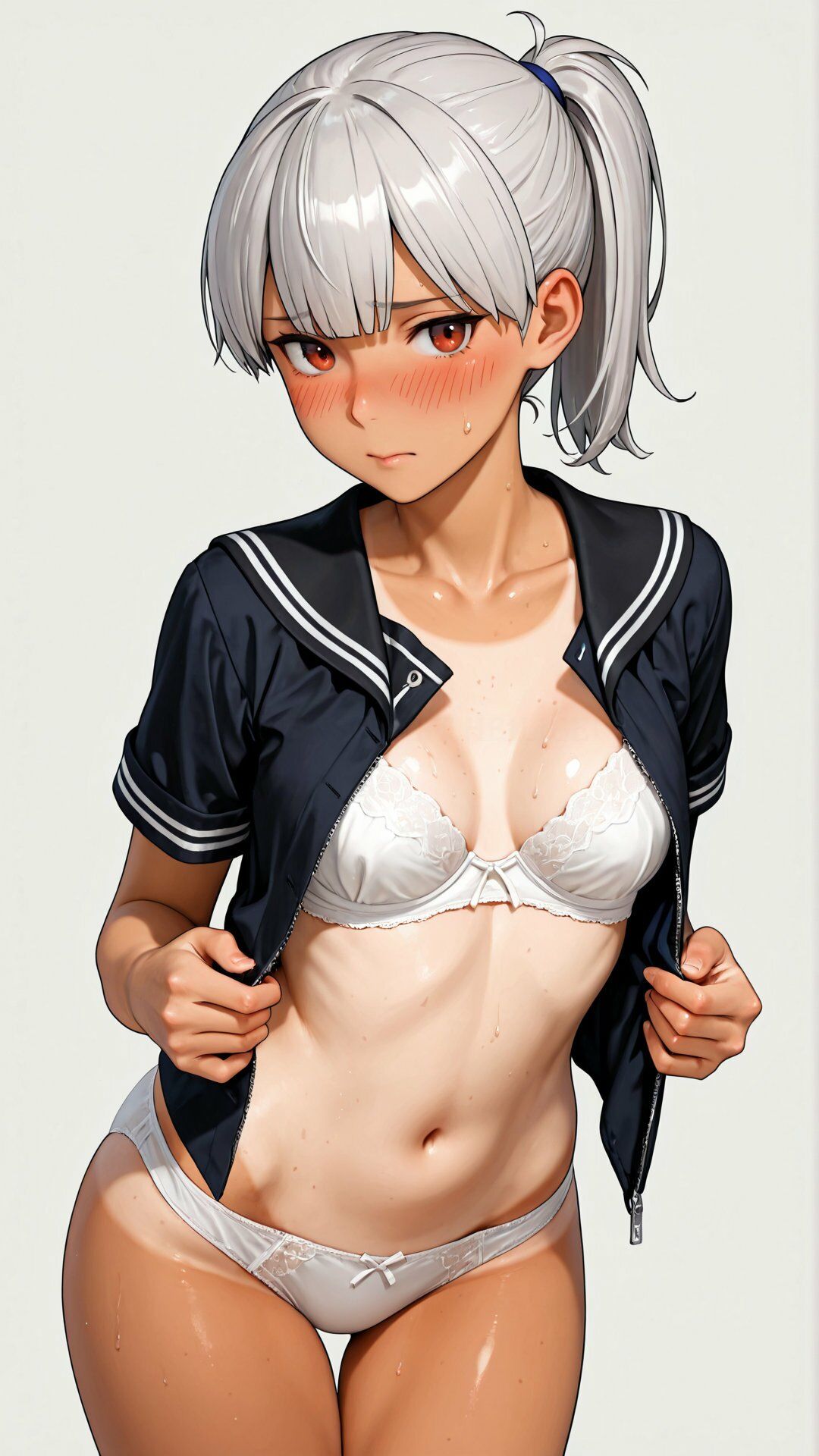 部活の先輩の弱みを握ったので脱がせてみた 画像5