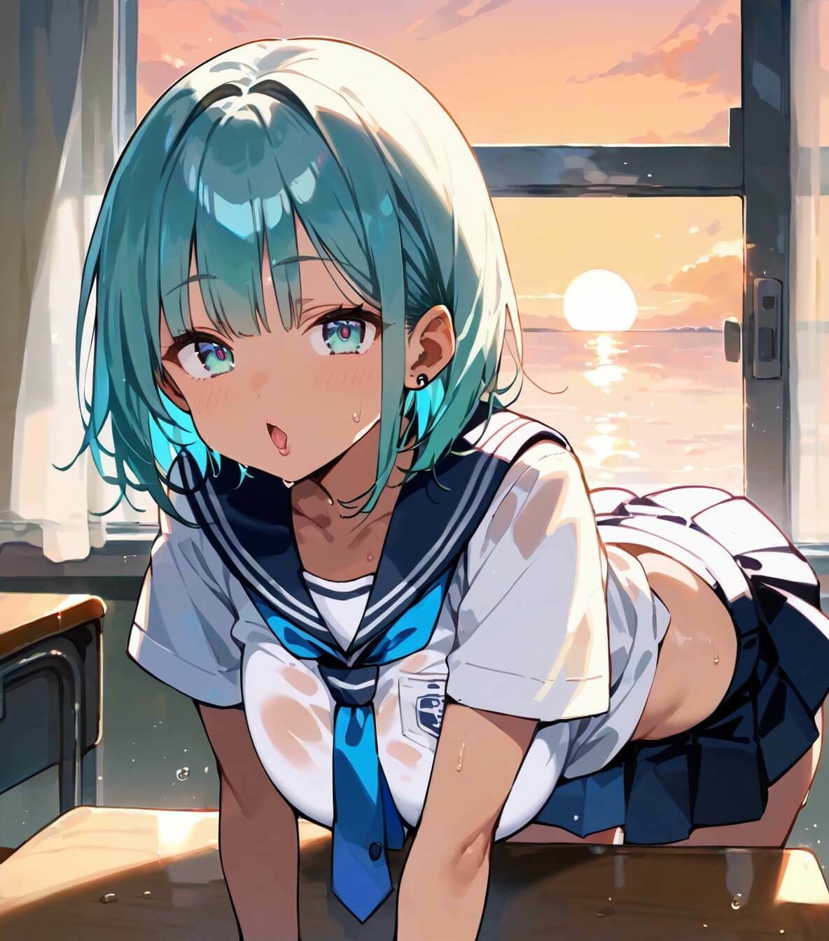 サンプル画像4:夕日に浮かぶ君が好きだから【厳選220枚】(ルルのアトリエ) [d_696421]