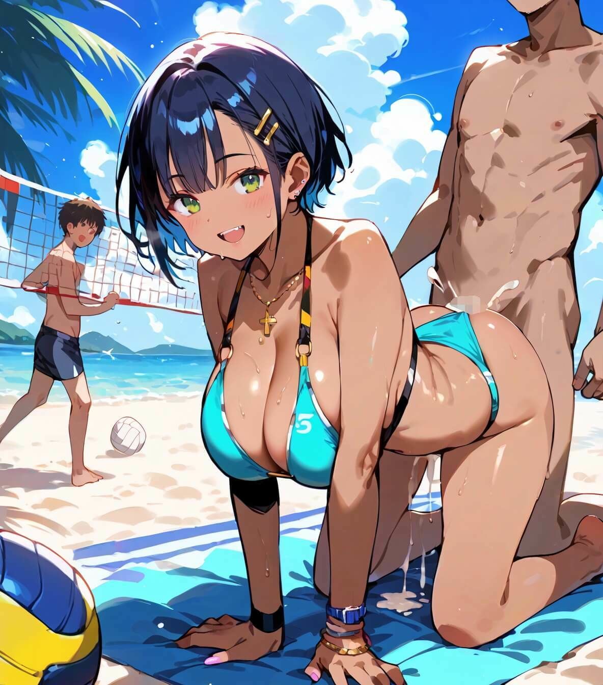 ビーチバレーの罰ゲームはセックスです！！【厳選250枚収録】 画像10