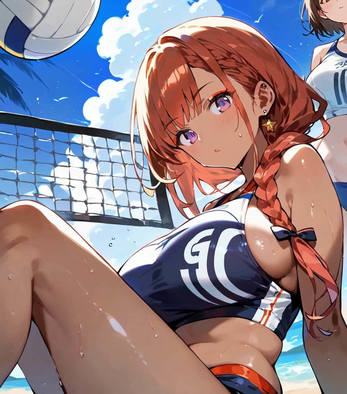 サンプル画像2:ビーチバレーの罰ゲームはセックスです！！2【厳選250枚収録】(ほわいとえんじぇる) [d_696462]