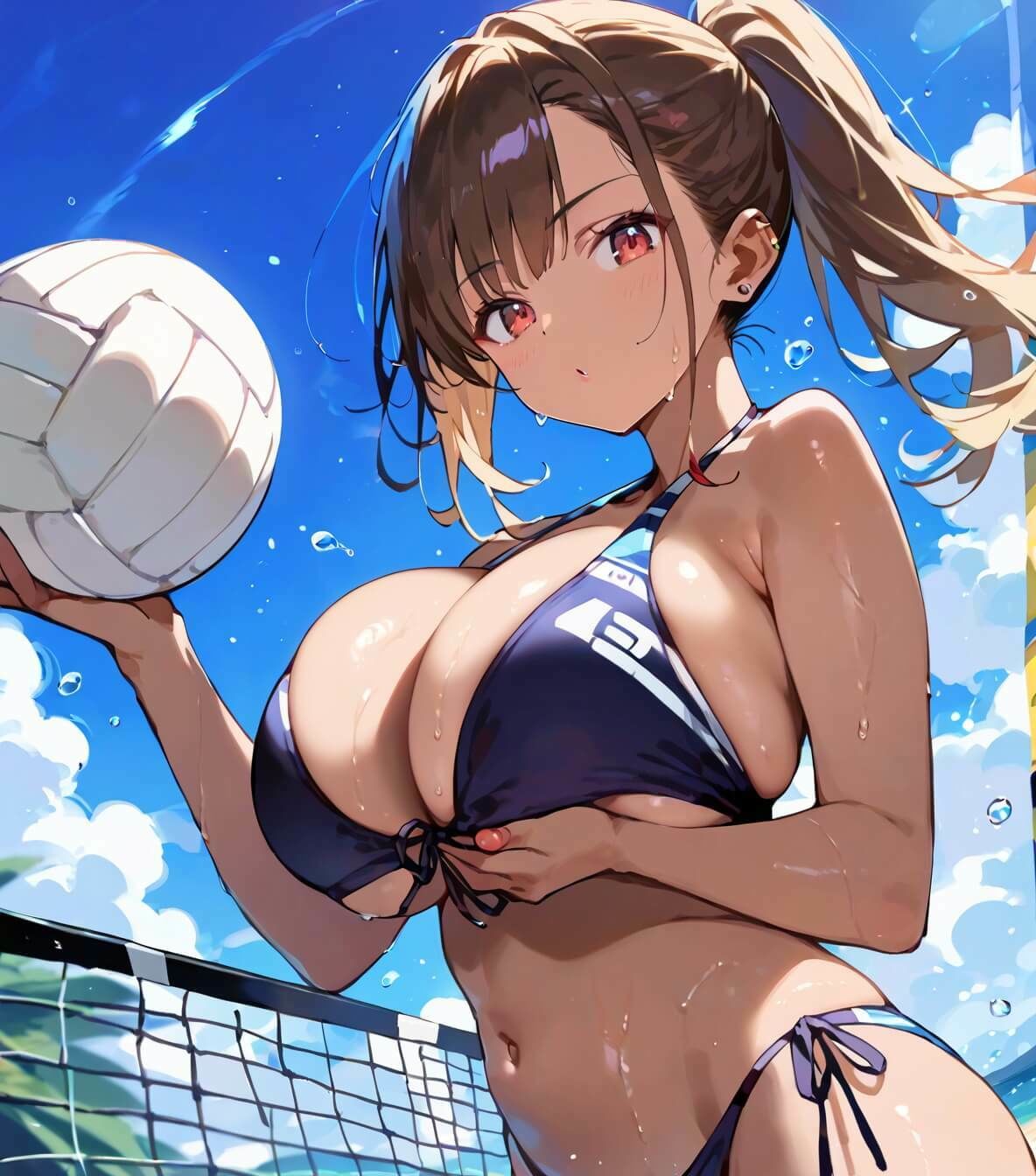 サンプル画像5:ビーチバレーの罰ゲームはセックスです！！2【厳選250枚収録】(ほわいとえんじぇる) [d_696462]