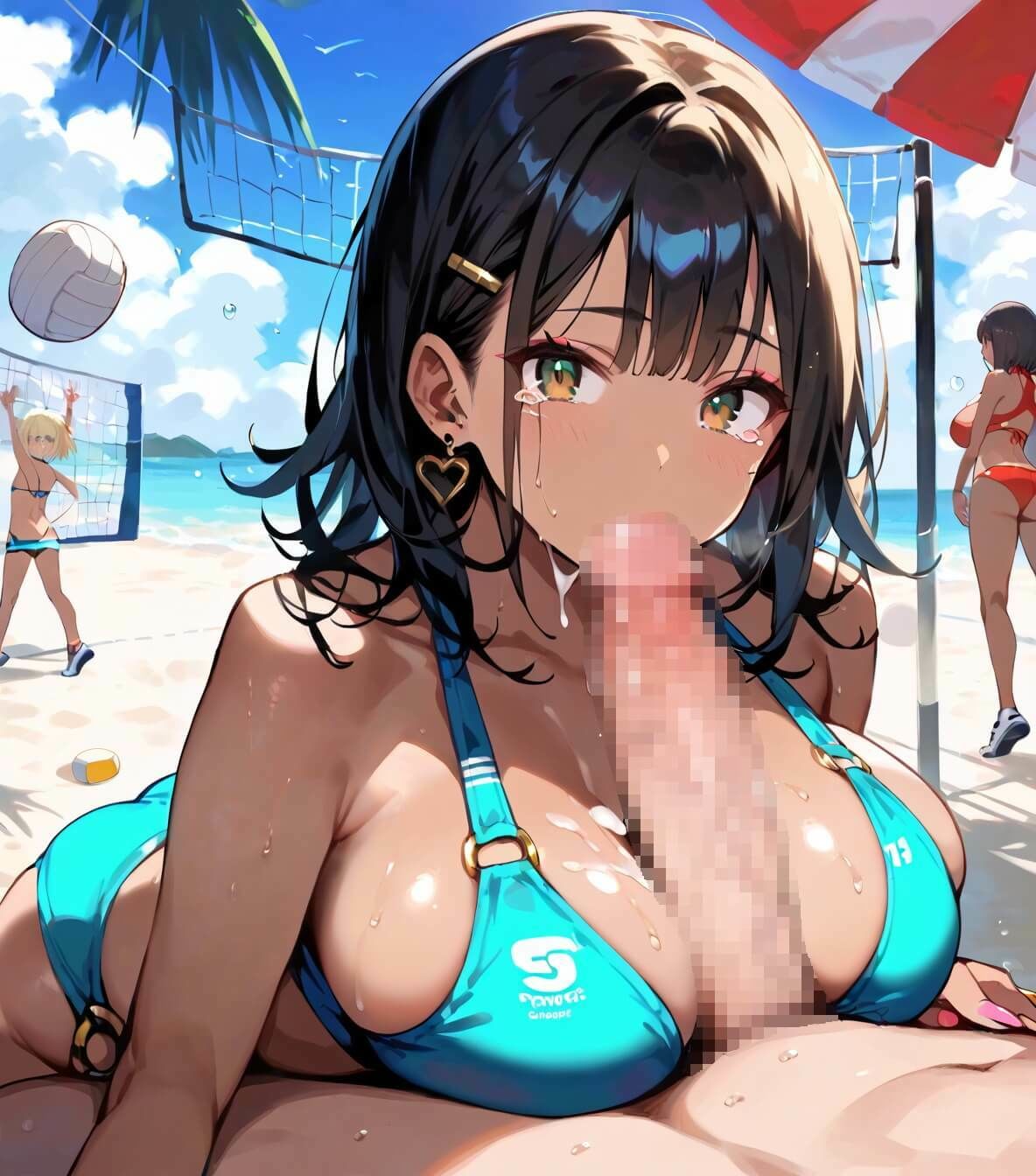 サンプル画像4:ビーチバレーの罰ゲームはセックスです！！3【厳選250枚収録】(ほわいとえんじぇる) [d_696463]