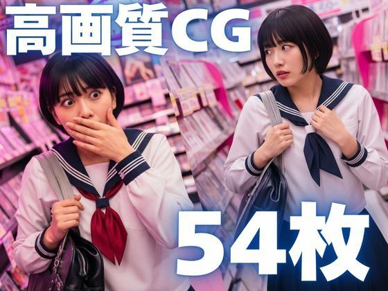 サンプル画像2:AVショップに迷い込んだ制服ガール(AI-AYA) [d_696567]