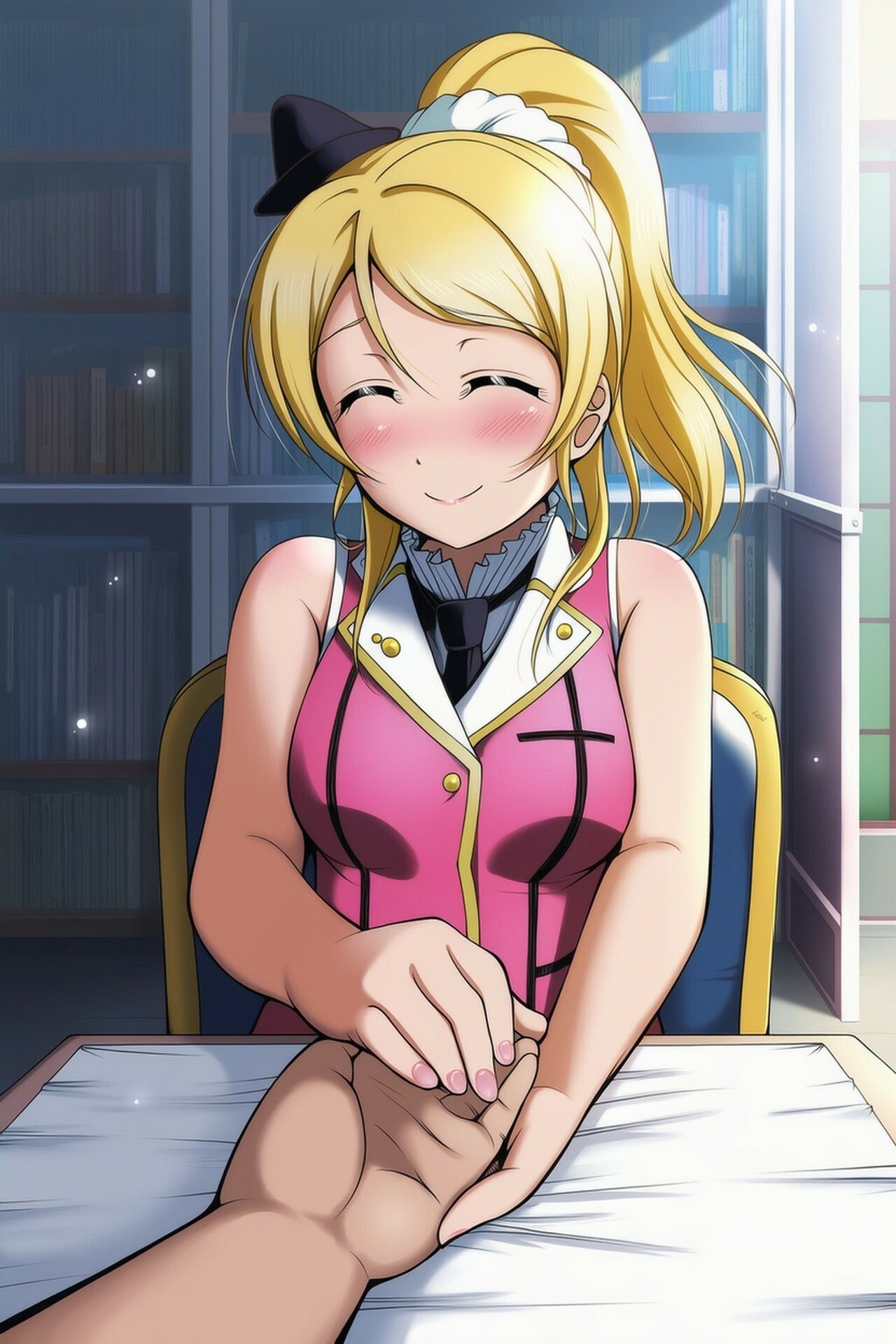 絢〇絵●、裏ファンサ【CG&6秒動画】 画像1