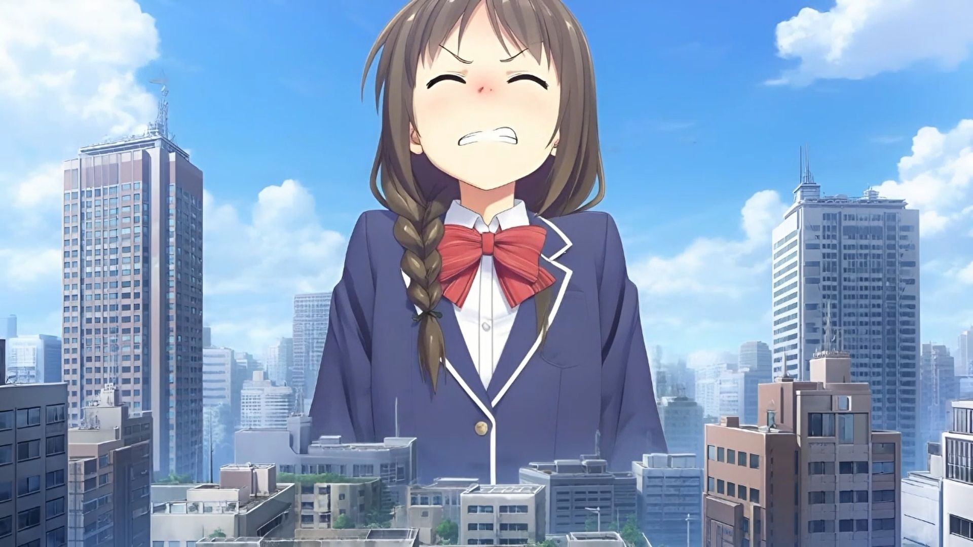 サンプル画像1:【超自信作！】巨大娘くしゃみ集フルアニメーション！/ Giantess Sneeze Full Animation！(くしゃみフェチ専門店) [d_696804]