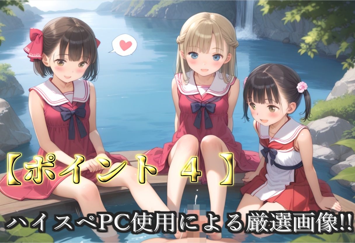 サンプル画像6:【新作価格】【豪華特典あり】つるぺた貧乳新人巫女乱交 滝修行での野外ムレムレ汗だく集団逆レ●プ編【500個】(ロリロリ専科) [d_696848]