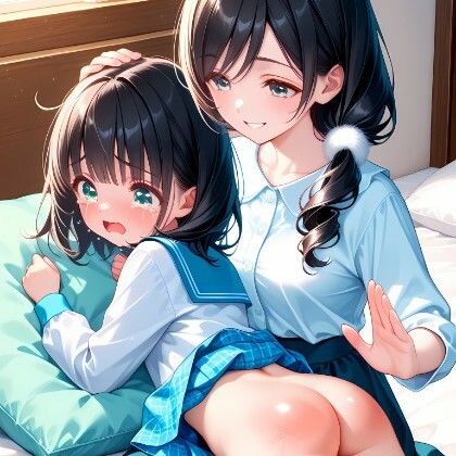 母娘お尻叩きイラスト集 画像1