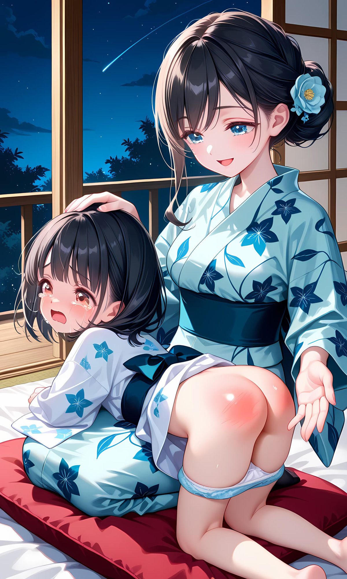 母娘お尻叩きイラスト集 画像4