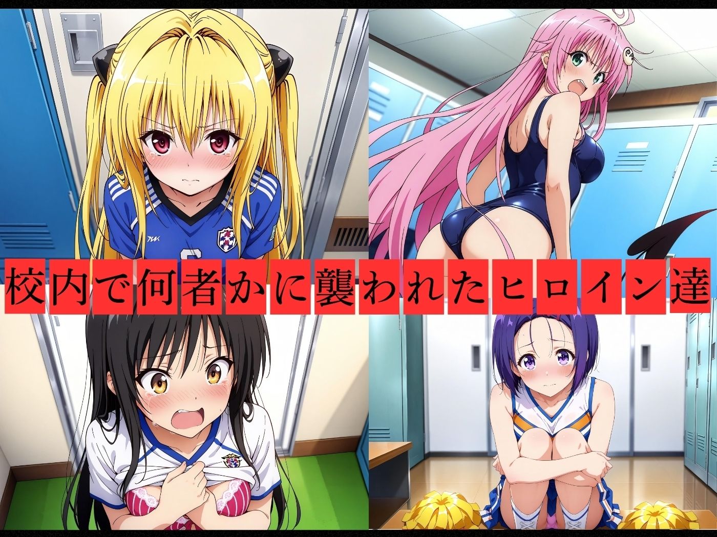 サンプル画像1:キモおじスポコスマニア軍団にレ●プされたヒロイン達(極悪非道〜キモおじ軍団〜) [d_697000]